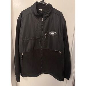 Gogo Sports Steamboat Colorado Fleece Jacket Mens XXL Black Full Zip Mixed Media
